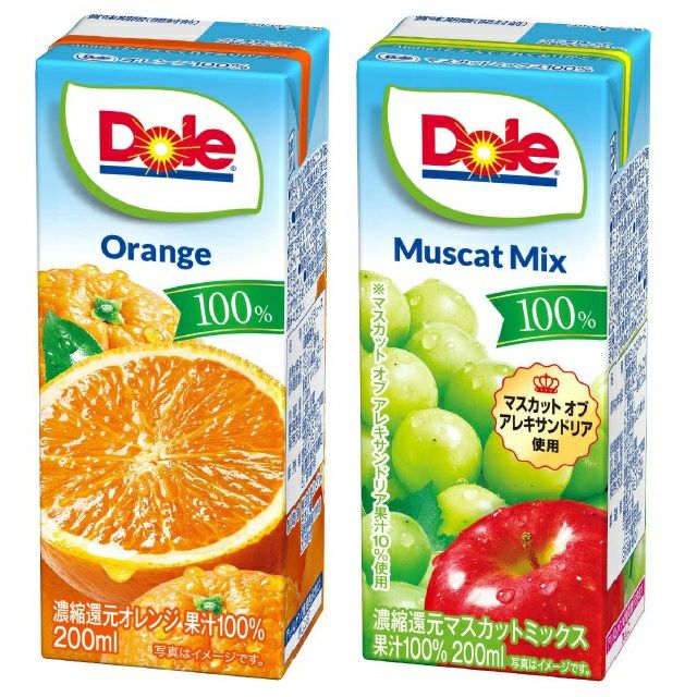 Doleブリックパック（オレンジとマスカットMIX）48本セット